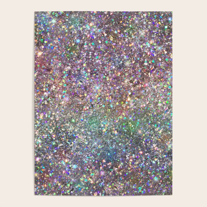 Amazing Rainbow Glitter Design Pattern Poster Gallery Image 4