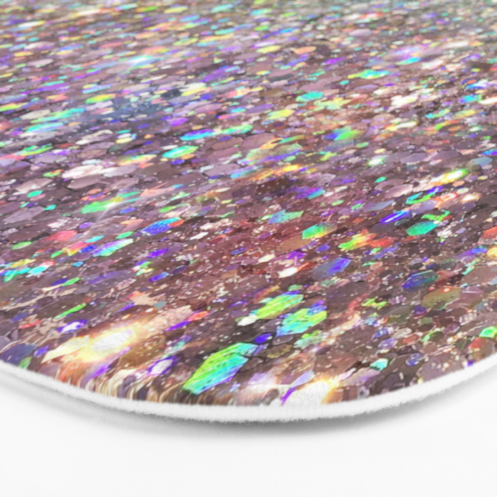 Amazing Rainbow Glitter Design Pattern Bath Mat Gallery Image 3