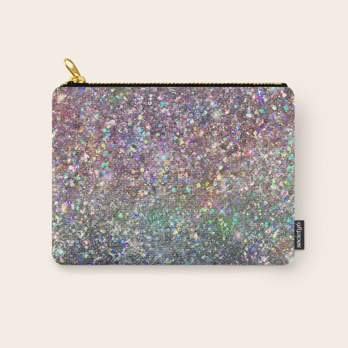 Amazing Rainbow Glitter Design Pattern Carry All Pouch Gallery Image 1