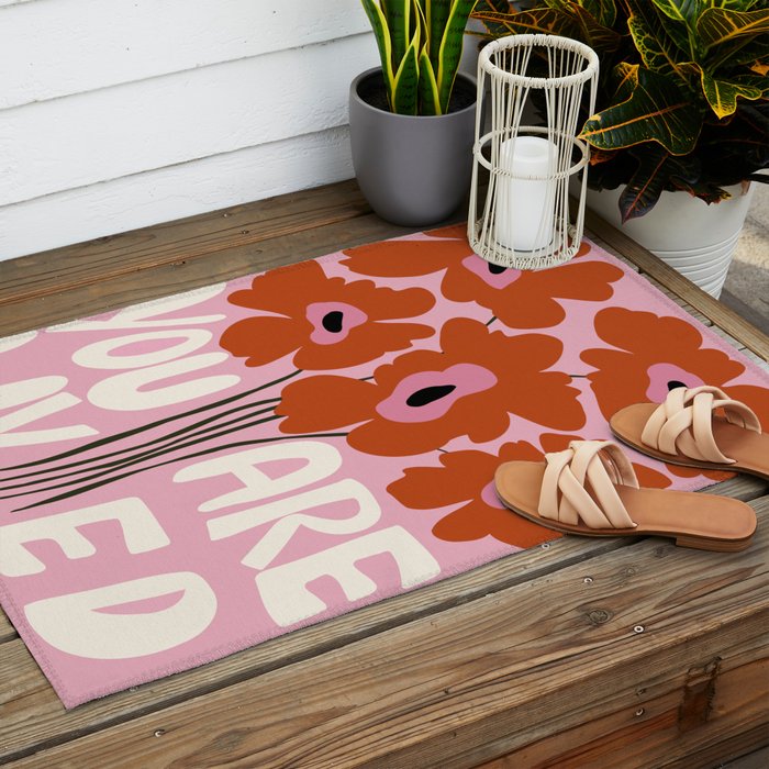 You Are Loved Outdoor Rug Gallery Image 2