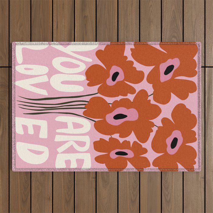 You Are Loved Outdoor Rug Gallery Image 1