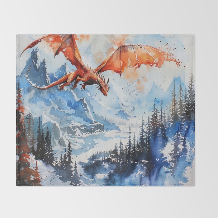 Magical Dragon 8 Throw Blanket Gallery Image 2