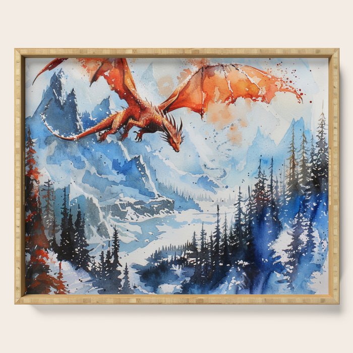 Magical Dragon 8 Serving Tray Gallery Image 1