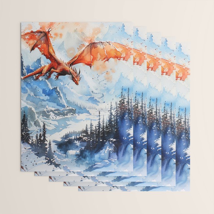 Magical Dragon 8 Wrapping Paper Gallery Image 3