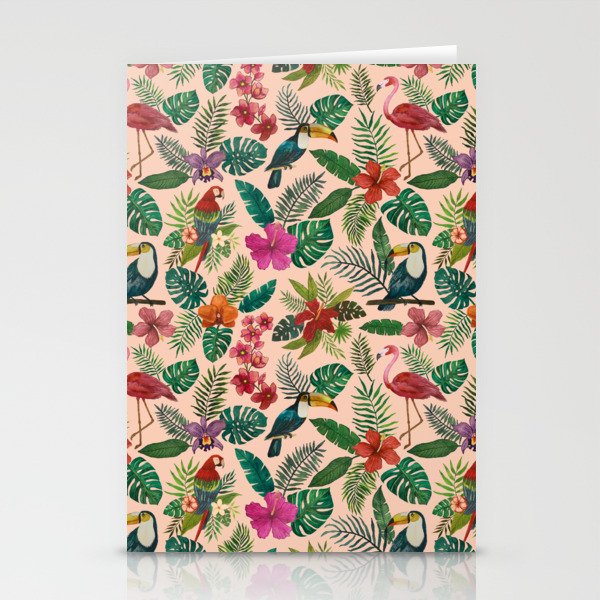 Tropical Bird Pattern Stationery Card Gallery Image 1