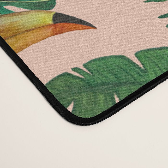 Tropical Bird Pattern Desk Mat Gallery Image 4