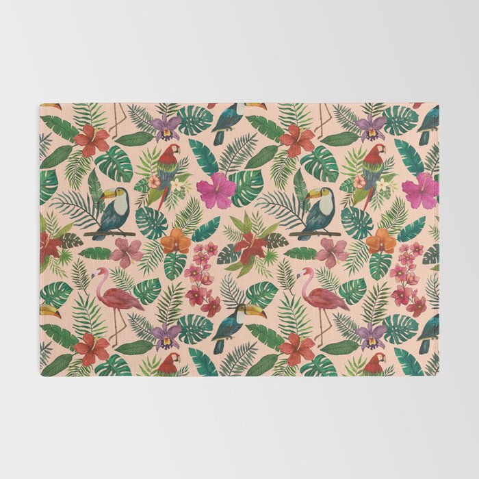Tropical Bird Pattern Rug Gallery Image 2