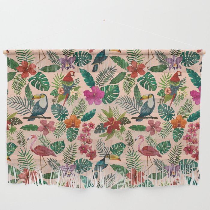 Tropical Bird Pattern Wall Hanging Gallery Image 1