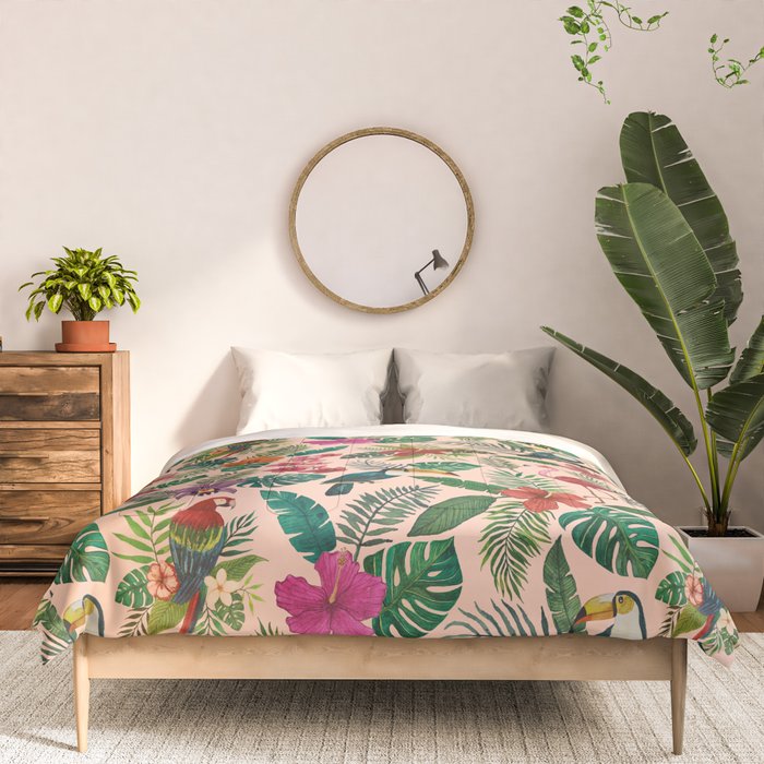 Tropical Bird Pattern Comforter Gallery Image 3