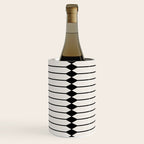 Minimal Geometric Pattern - Black Wine Chiller Gallery Image 1