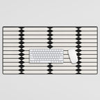 Minimal Geometric Pattern - Black Desk Mat Gallery Image 1