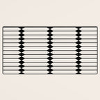 Minimal Geometric Pattern - Black Desk Mat Gallery Image 3