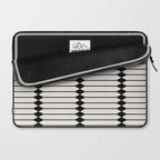 Minimal Geometric Pattern - Black Laptop Sleeve Gallery Image 2