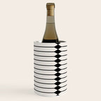 Minimal Geometric Pattern - Black Wine Chiller Gallery Image 3