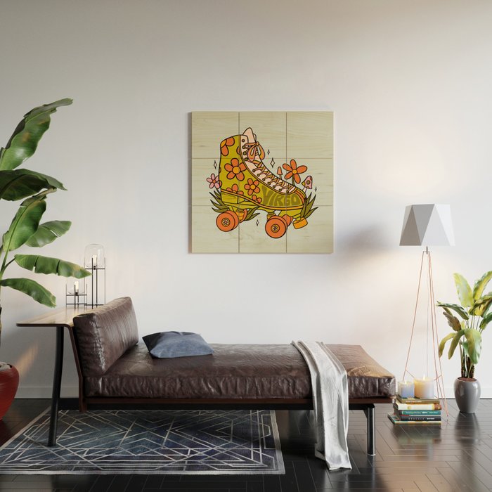 Virgo Roller Skate Wood Wall Art Gallery Image 2