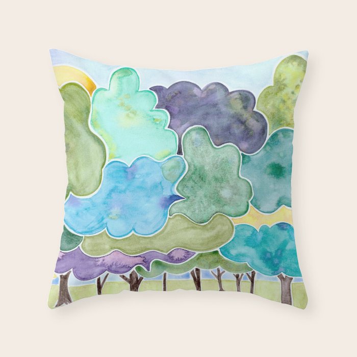 Cool Treeze Throw Pillow Gallery Image 1