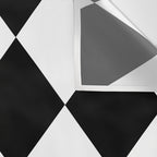 Checkered (Black and White) Wall Tapestry Gallery Image 3