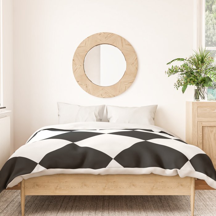 Checkered (Black and White) Duvet Cover Gallery Image 3