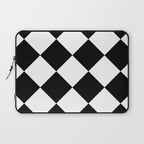 Checkered (Black and White) Laptop Sleeve Gallery Image 1