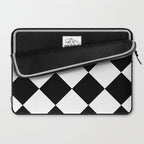 Checkered (Black and White) Laptop Sleeve Gallery Image 2