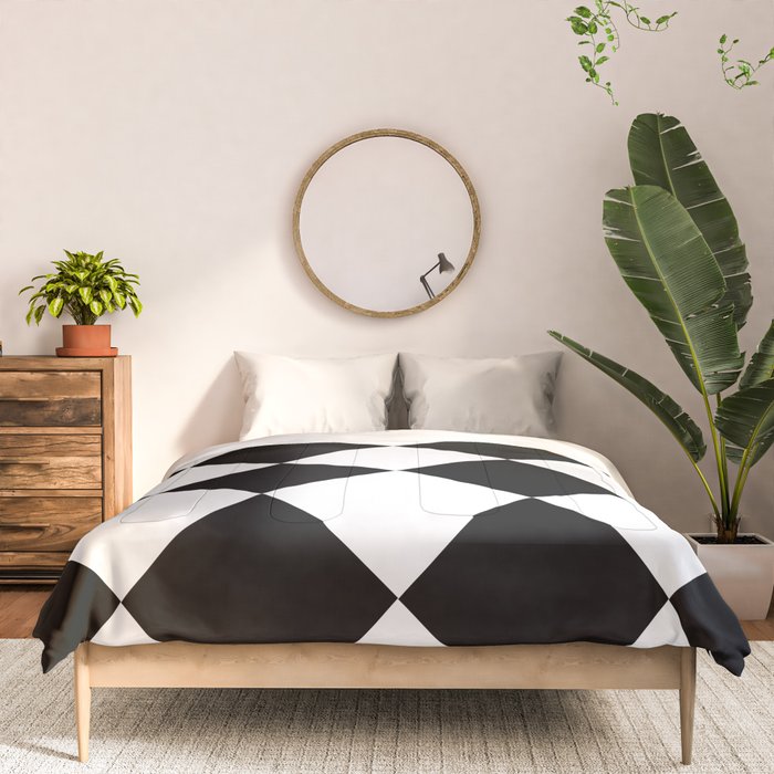 Checkered (Black and White) Comforter Gallery Image 3