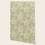 William Morris Golden Lily White Floral Wallpaper Gallery Image 2