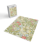 William Morris Golden Lily White Floral Jigsaw Puzzle Gallery Image 2