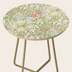 William Morris Golden Lily White Floral Side Table Gallery Image 2