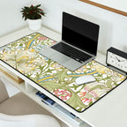 William Morris Golden Lily White Floral Desk Mat Gallery Image 2