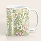 William Morris Golden Lily White Floral Coffee Mug Gallery Image 1