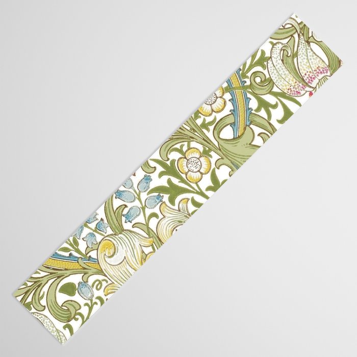 William Morris Golden Lily White Floral Table Runner Gallery Image 3