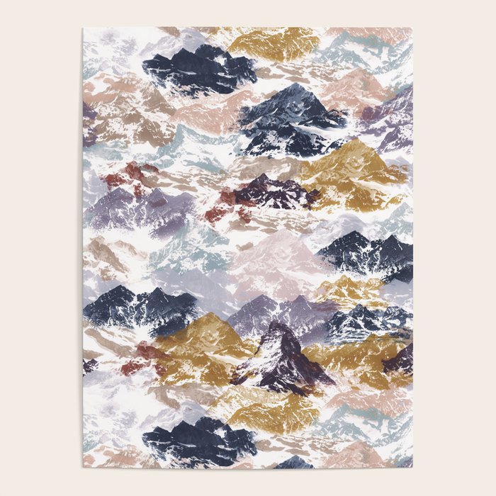Abstract Colorful mountains C Poster Gallery Image 1