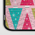 Christmas Tree Trimming Party Pink Laptop Sleeve Gallery Image 3