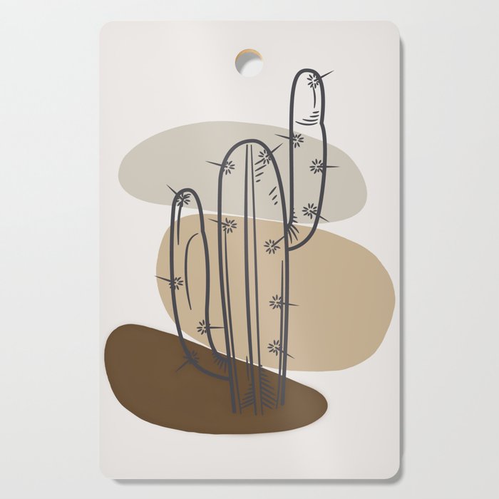 Abstract Cactus Cutting Board Gallery Image 1