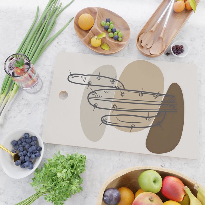 Abstract Cactus Cutting Board Gallery Image 2