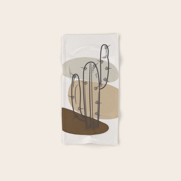Abstract Cactus Bath Towel Gallery Image 1