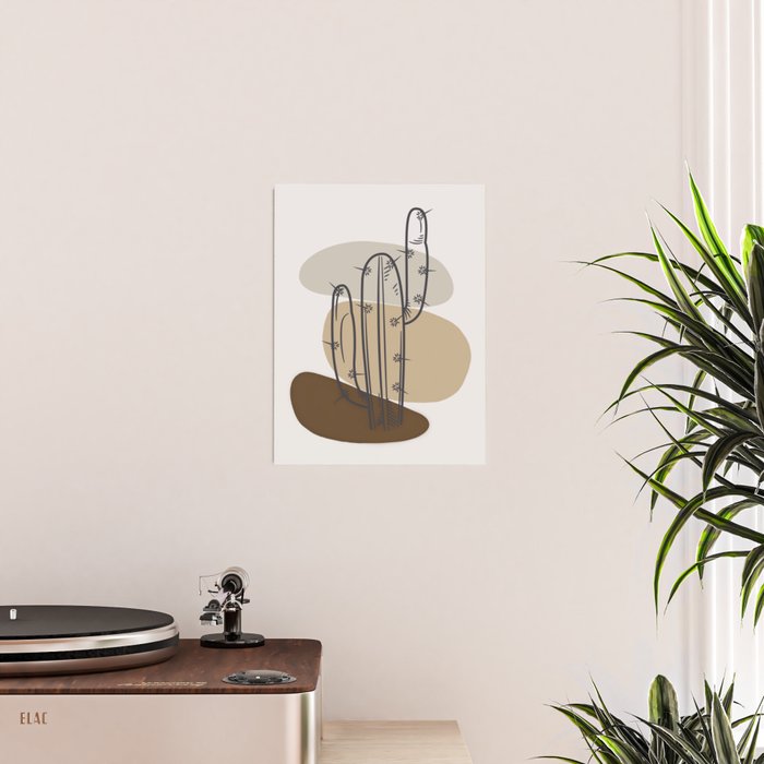 Abstract Cactus Poster Gallery Image 2