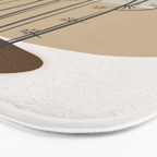 Abstract Cactus Bath Mat Gallery Image 3
