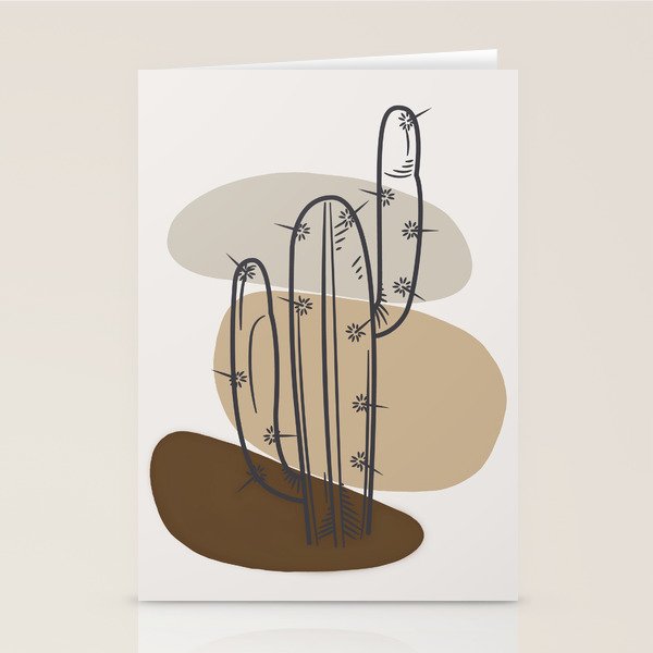 Abstract Cactus Stationery Card Gallery Image 2
