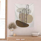 Abstract Cactus Wall Tapestry Gallery Image 2