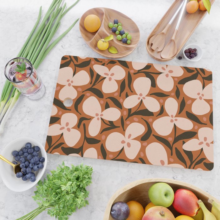 Lazy Florals #2 Cutting Board Gallery Image 2