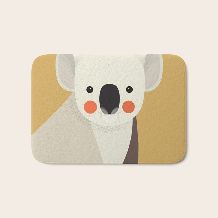 Koala, Animal Portrait Bath Mat Gallery Image 1