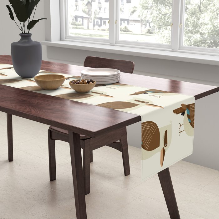 Laughing Kookaburra, Bird of Australia Table Runner Gallery Image 2