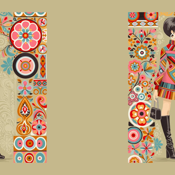 Retro Chic 60s Fashion Coffee Mug Gallery Image 2