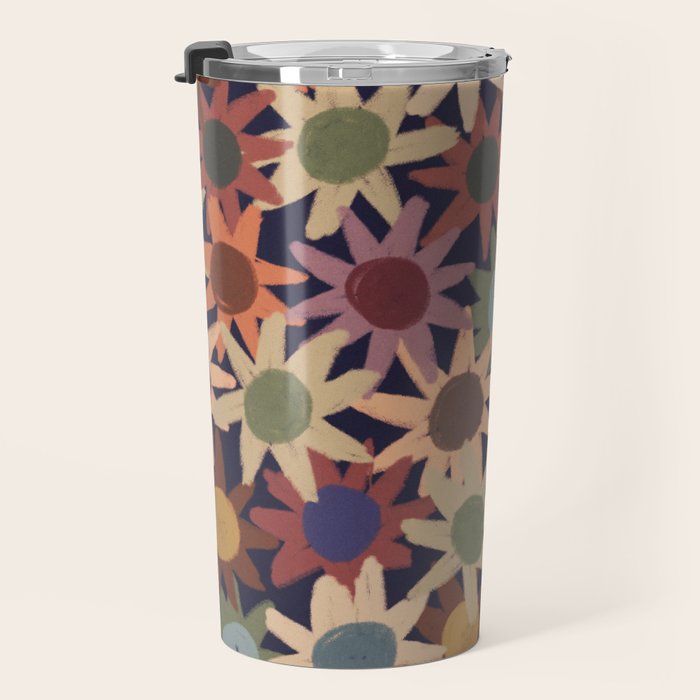 Hand Drawn Florals #6 Travel Mug Gallery Image 3
