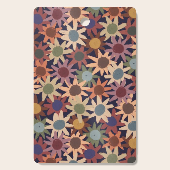 Hand Drawn Florals #6 Cutting Board Gallery Image 1