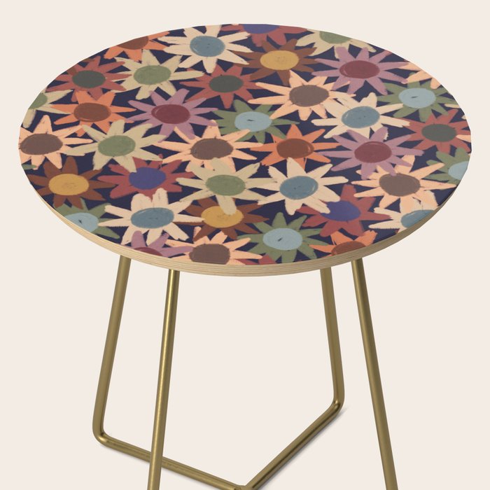 Hand Drawn Florals #6 Side Table Gallery Image 2