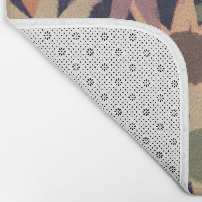 Hand Drawn Florals #6 Bath Mat Gallery Image 2