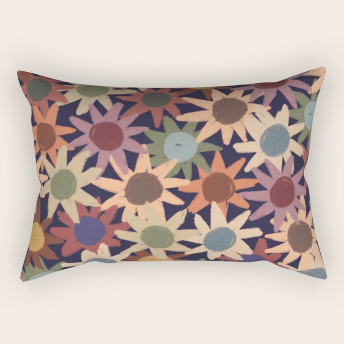 Hand Drawn Florals #6 Rectangular Pillow Gallery Image 2
