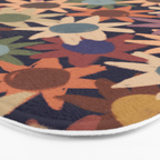 Hand Drawn Florals #6 Bath Mat Gallery Image 3